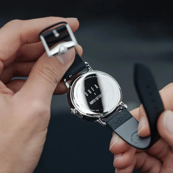 DuFa x Kroyer Saetter Lassen DF-9031-01 Silver White Analog Watch - Picture 5 of 7